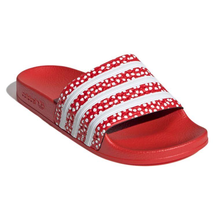 Adidas  Adilette Slide Polka - Vivid Red Women Sneakers Cloud-White FX5921