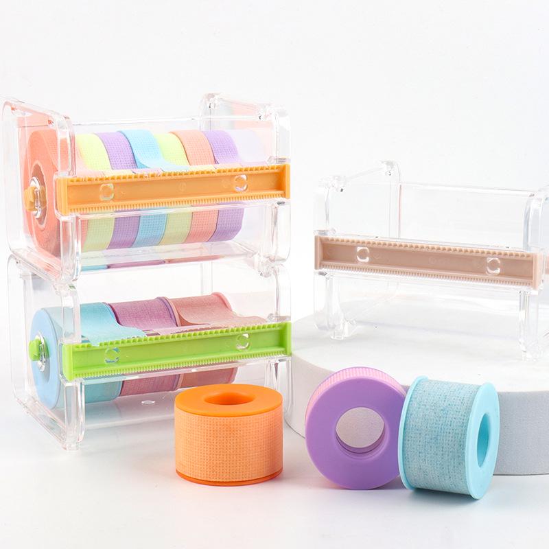 Kreativer Schreibtisch-Klebeband- und Wimpernkleber-Schneider mit Aufbewahrungsbox