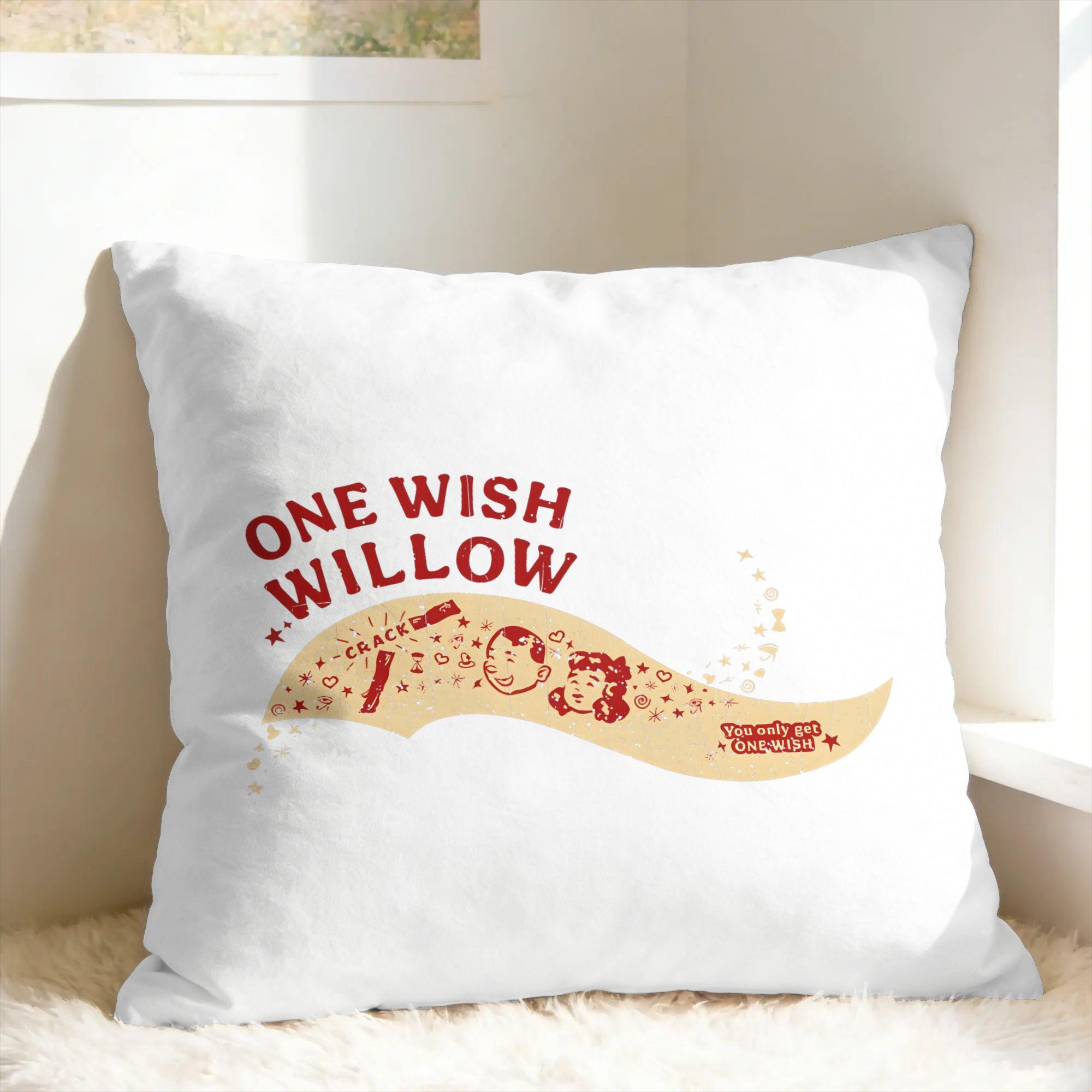O-Obsession Film Eén Wens Wilg Kussenhoes Comfortabele Kussenhoes Vintage Kussensloop Voor Bank Woondecoratie 45x45cm