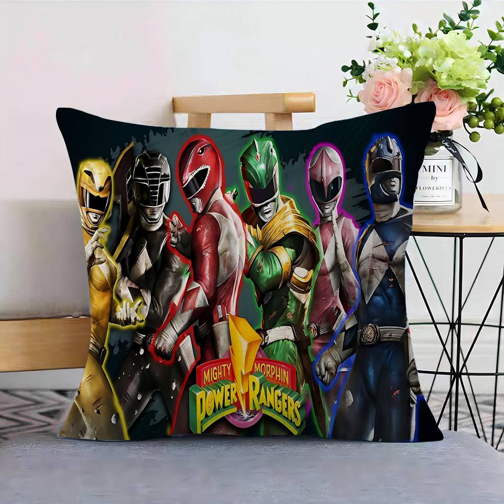 Movie P-Power Cool Rangers Pillow Gift Home Office Decoration Bedroom Sofa Car Cushion Cover Case 45X45