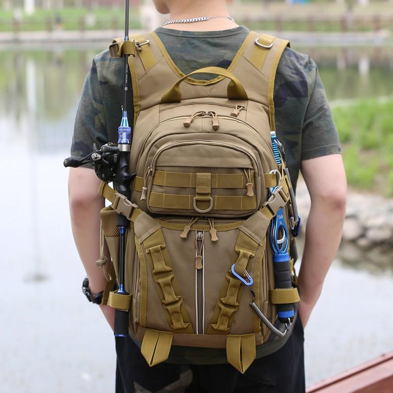 Tool Bags Large Capacity Tactical Tool Bag Outdoor Hiking Fishing Camping Travel Storage Backpack