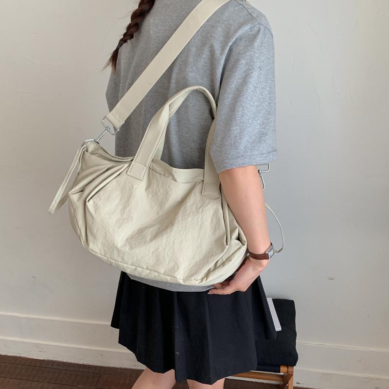 Torebka na ramię Damska torebka crossbody ze ściągaczem Jednokolorowa torba tote
