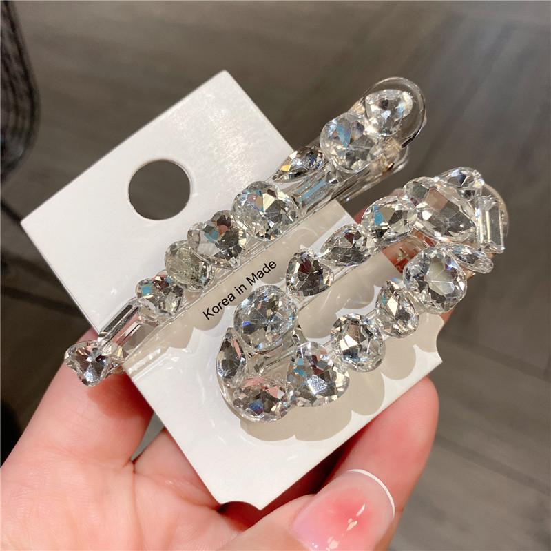 1/2Pcs Vintage Luxury Shining Hairpins Women Bangs Hair Clips Sweet Hair Accessories
