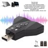 Dual Audio Interface USB Sound Card Independent Sound Card External Sound Adapter  For Headphone