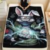 1Pc Naruto Easter Print Flannel Blanket, High Quality Comfortable for All Seasons, Home Decor, Warmth and Comfort, Perfect for Christmas Gifts