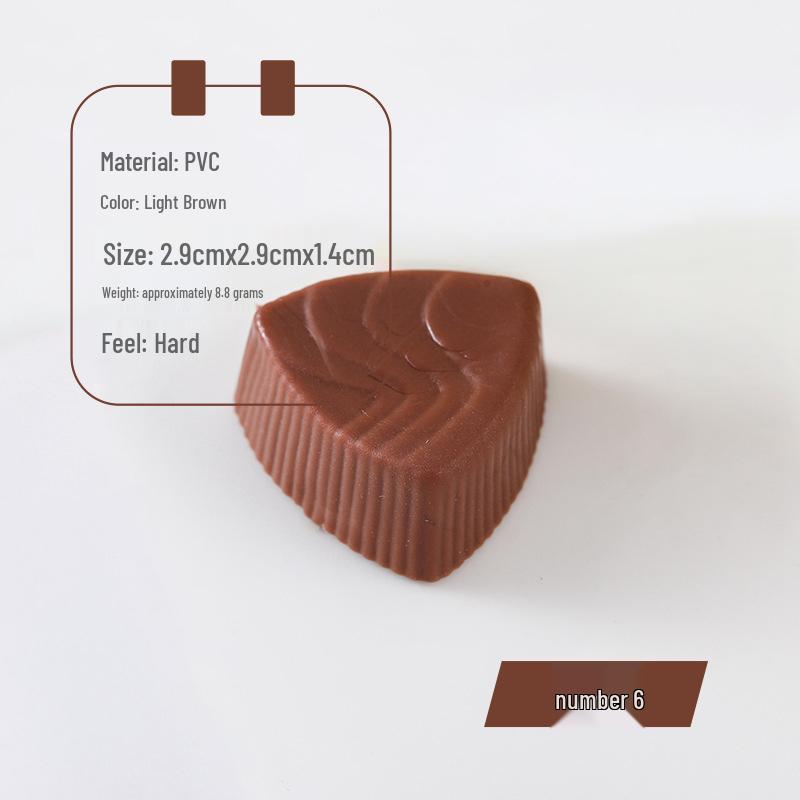 PVC Chocolate Model Props for Dessert Shop and Photography Display