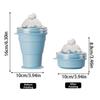 Ice Cream Design Foldable Ice Ball Cup Leak-Proof Ice Cube Water Bottle  Office