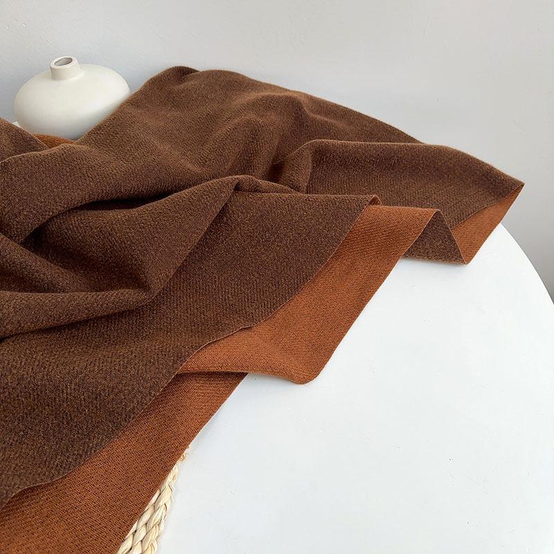 Winter Scarf Women Luxury Autumn Winter Double Sided Scarf Thicken Warm Shawl Classic Tassels Scarf Solid Color Soft Shawl