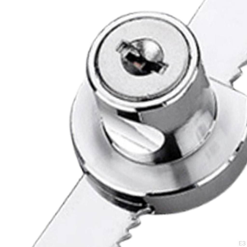 Cierre de Carcasa de Exhibición con Cerradura de Puerta Corredera de Cristal 2 Llaves Individuales para Tiendas