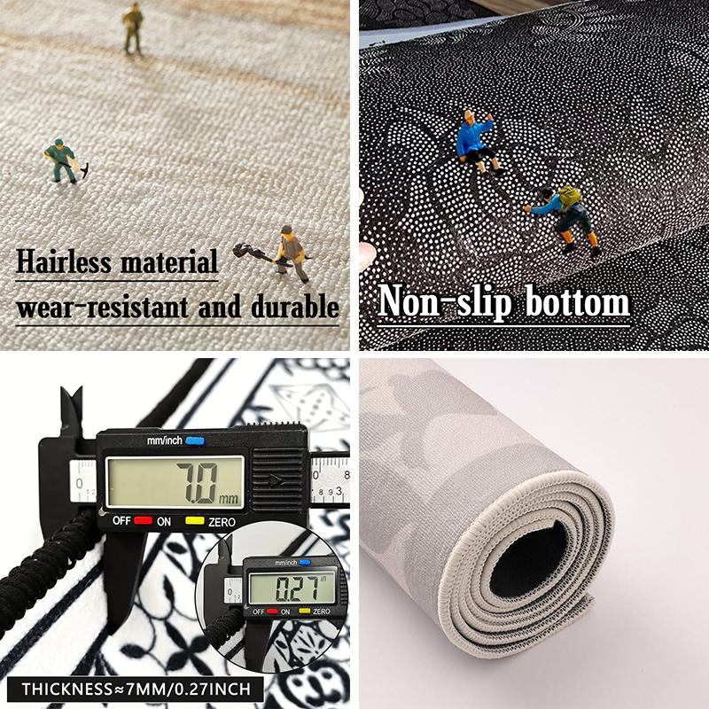 Modern Minimalist Living Room Carpet Creative Geometric Polka Dot Print Bedroom Rug Large Area Home Decorative Coffee Table Mats
