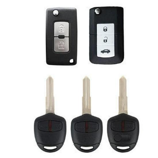 Корпус для выкидного ключа Mitsubishi для Outlander, Eclipse, Pajero, ASX - Складной сменный чехол.