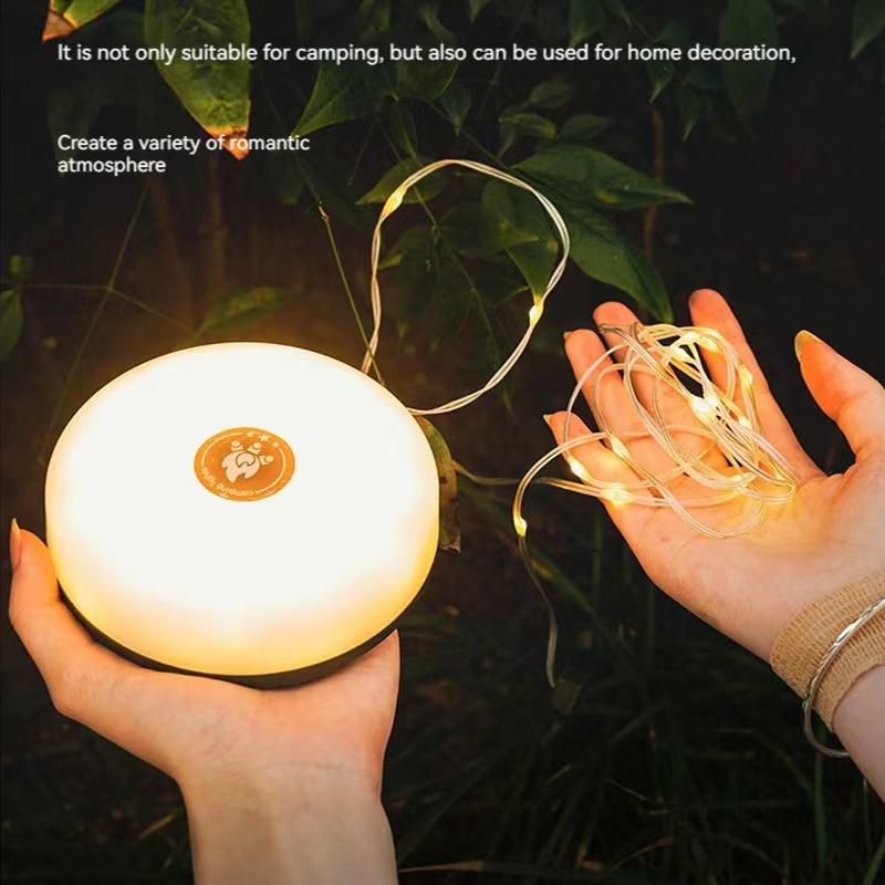 LED Camping Lamp Strip Atmosphere 10M délka Vodotěsný recyklovatelný světelný pás Venkovní zahradní dekorační lampa pro stanový pokoj