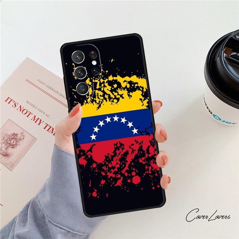 Venezuela Flag Coat Of Arms Phone Case For Samsung Galaxy S24 S25 S23 S22 Ultra Note 10 20 Plus S20 S21 FE Cover