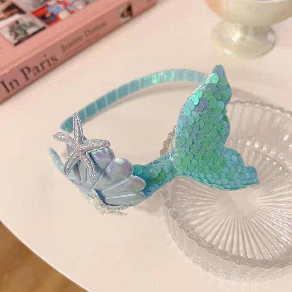 Princess Laser Sequin Children Headband Cute Headwear Fashion Hair Holder  Hair Ornament