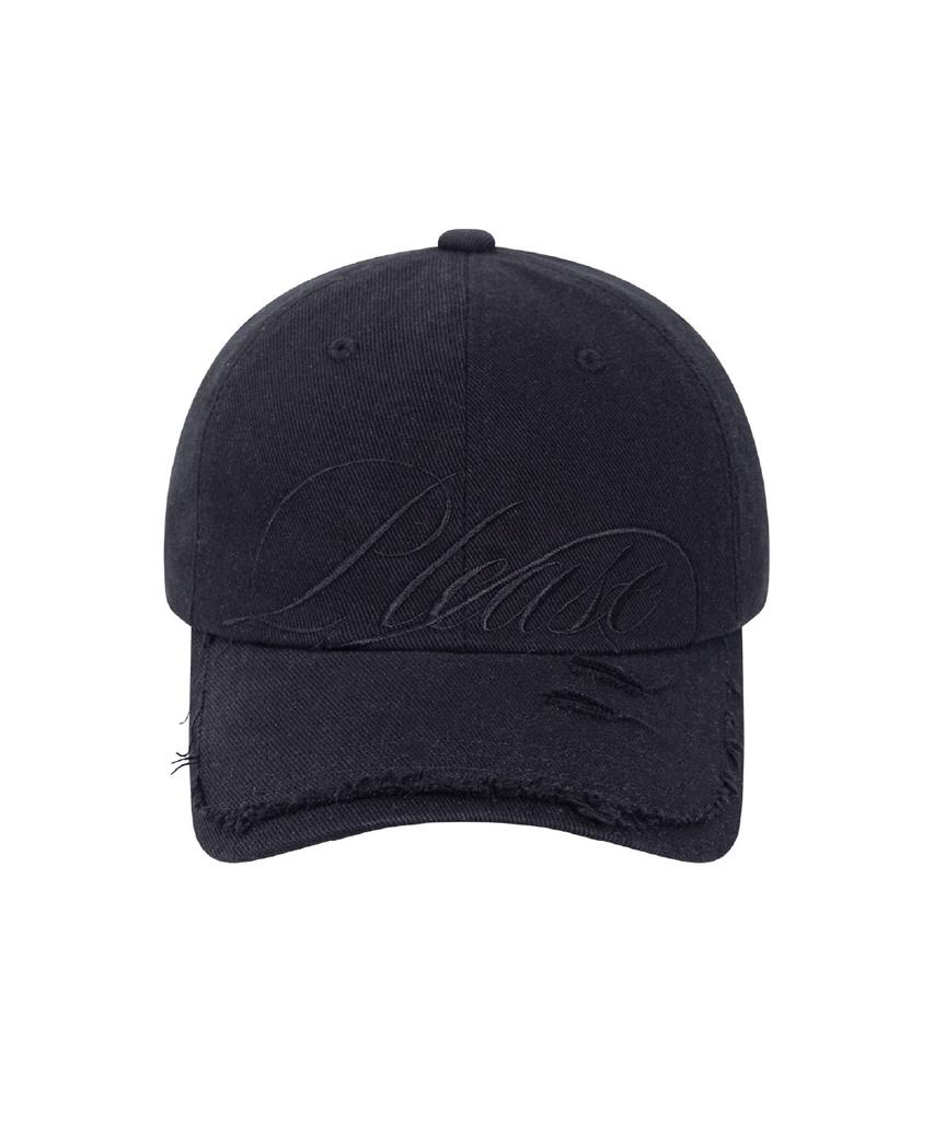 Peullijeunopallou Bella Washed Damage Cap (Black)