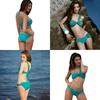 Two-piece swimsuit, turquoise, shoulder strap, balconette, s Two-piece swimsuit, turquoise, shoulder strap, balconette, s