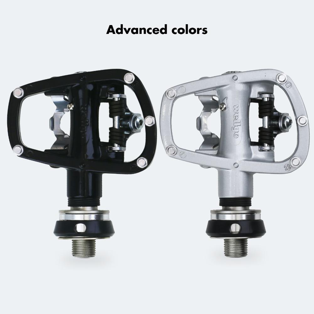 Wellgo Pedal Quick Release Device R120B QRD QRD3 Mountain Bike Road Pedal MTB Bearing Cleats Self-locking Ultralight Pedals