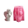 Practical Home Baking Essential Figurine Angelic Sturdy Silicone Mold Craft Supplies Portable for Fun Dessert Making