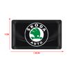 2/5/10 Stück Kohlefaser Lenkrad Auto Logo Emblem 3D Aufkleber Für Skoda Octavia Superb Rapid Kodiaq Karoq Fabia Kamiq Roomster Citigo