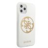 Guess Guhcn65Tpuwhglg Iphone 11 Promax Biały/White Hard Case Glitter 4G Circle Logo