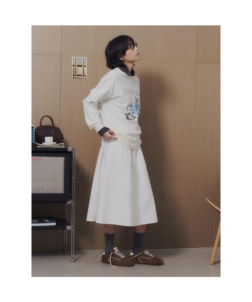 8SECONDS Graphic Long Sleeve T-Shirt Ivory
