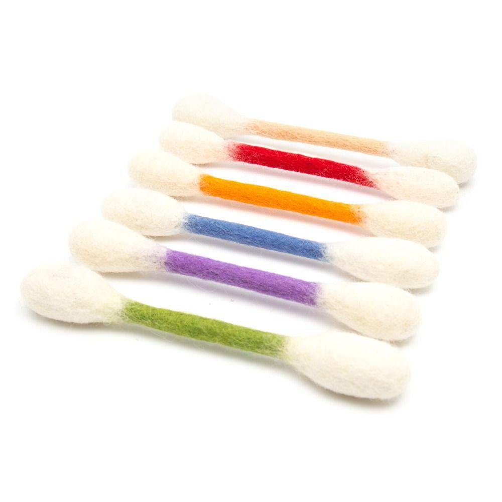 6PCS Felt Giant Swabs Cat Toy Soft Interactive Kick Stick Creative Kitten Toy Cat Lovers