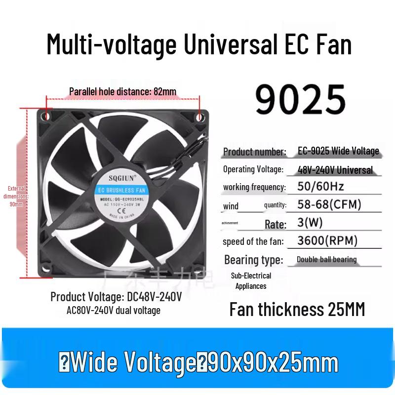 SQGIUN Dual Ball Bearing Cooling Fan