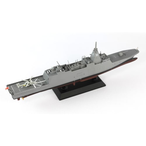PIT-ROAD 1/700 Skywave Series JMSDF Defense Ship FFM-1 Mogami J100NH Plastic Model Kit with Etched Parts for Flag, Flagpole, and Ship Name Plate (Ship