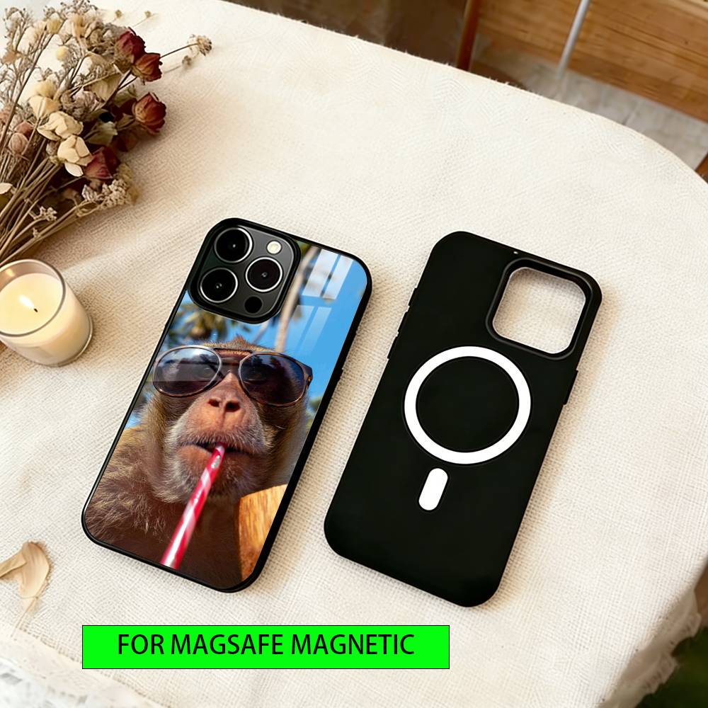 little monkey  Phone Case For iPhone17,16,15,14,13,12,11 Plus,Pro Magnetic For Magsafe Wireless Charging