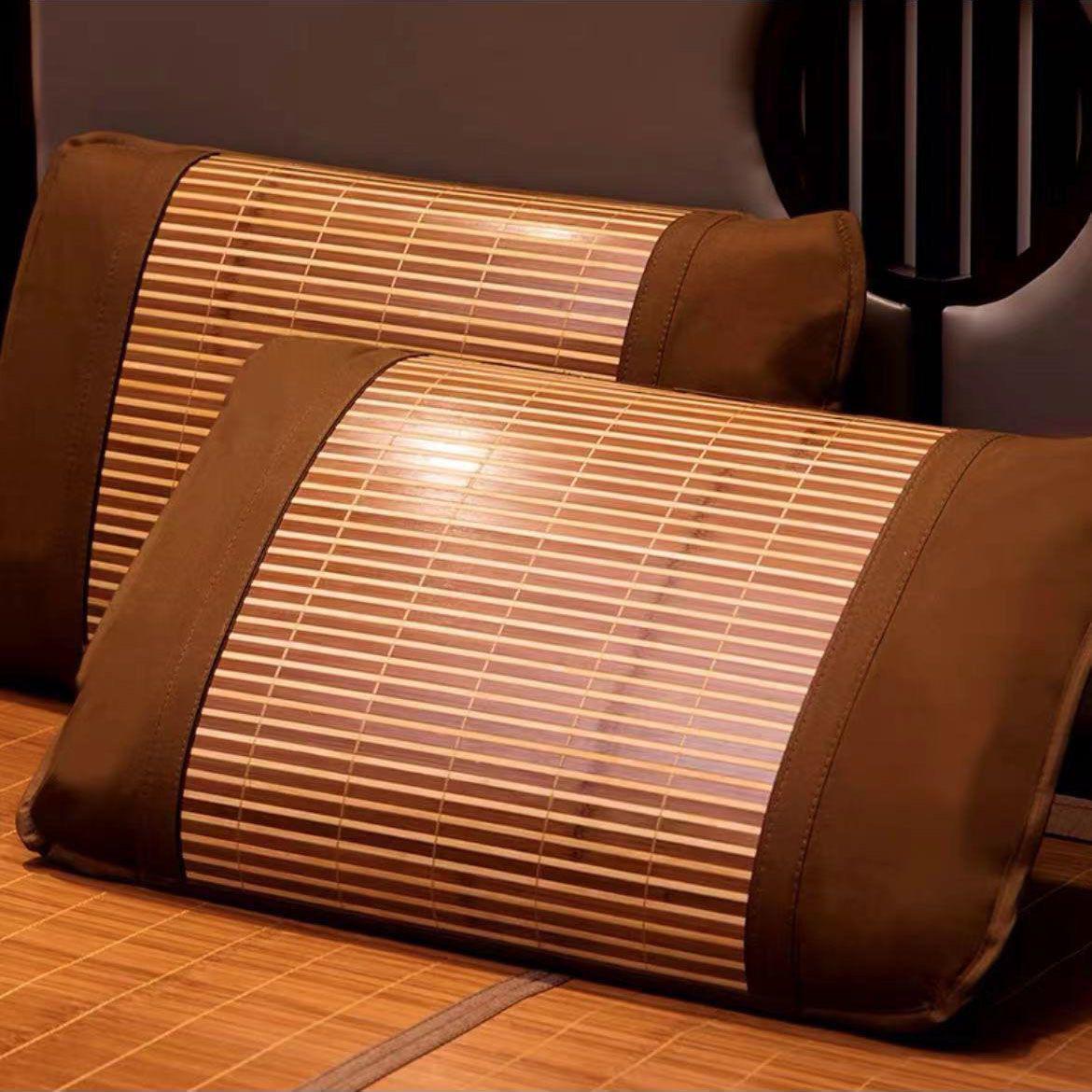 Дышащая моющаяся летняя наволочка из ледяного шелка - Прохладный ротанг для общежитий, взрослых, для одного человека Single (Without Pillow Insert)