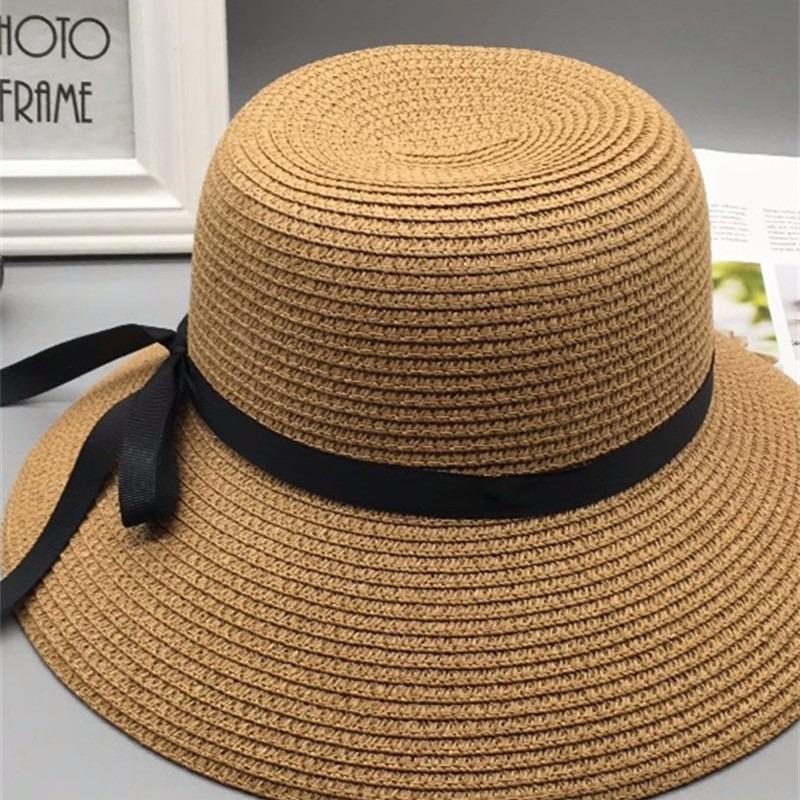 Faltbarer Strohhut Kinder Sommer klein frisch vielseitig Strandvisier Sonnenschutz Fischerhut