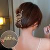 Vintage Metal Long Tassel Gripping Clip Hair Claw For Women Full Rhinestones Hair Clip Korean Barrettes Hairpin Hair Accessories