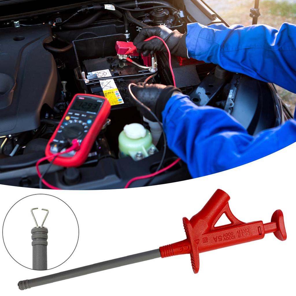 J.30042 Quick Test Hook Clip 4MM Banana Socket Professional Insulated High Voltage Flexible Grabber Probe Test Hook Clip