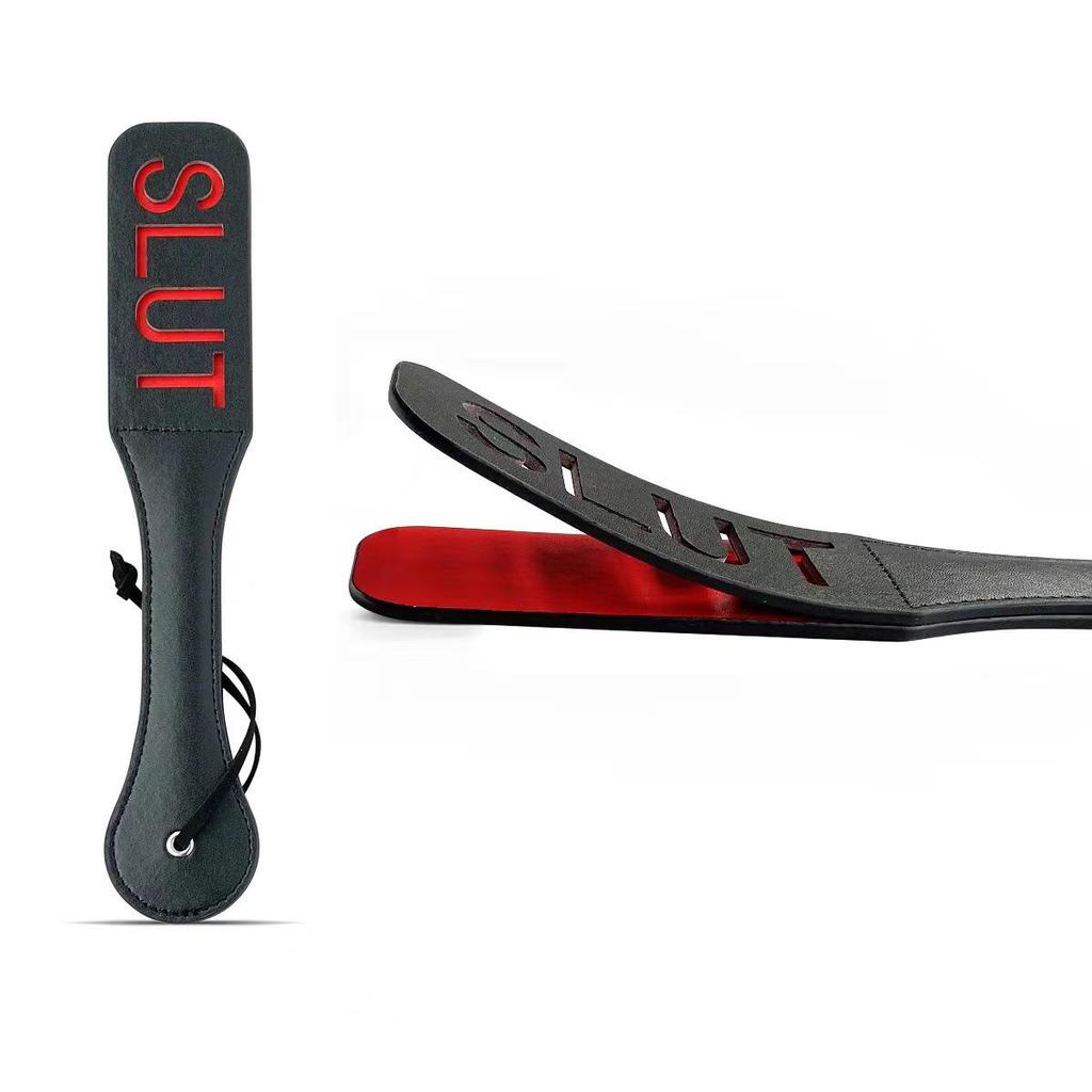 Doppelschichtiger Lederpaddel für Erwachsene mit englischen Buchstaben für Männer