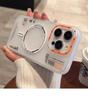 Matte Magnetic Case for iPhone 16/15/14/13/12 Pro Max - Magsafe Wireless Charging Cover with Frosted Back & Metal Lens Frame