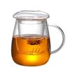 Chinese Style Tea Mug with Lid Filter 550ml.Coffee Cups Tea Set Mugs Beer Drink Office Mug Transparent Drinkware Glass Cup Mate