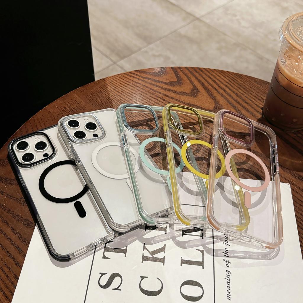 Applicable To Apple 17promax Acrylic Magnetic Phone Case IPhone 16 Comes with Lens Anti Fall Protection Case