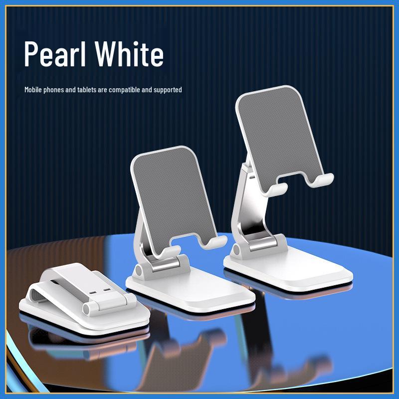 Adjustable Folding Tablet & Phone Stand for Desktops – Ideal for Multi-Use and Live Streaming