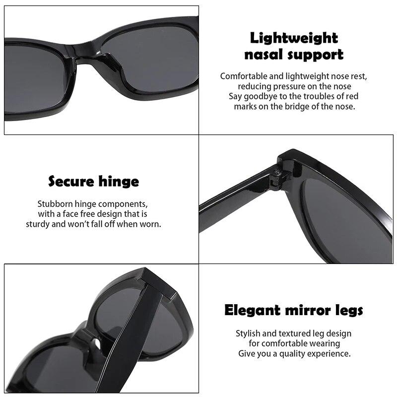 Retro Cat Eye Irregular Polygon Women Sunglasses Fashion Eyewear  Designer Eyewear Shades Uv400 Men Sun Glasses