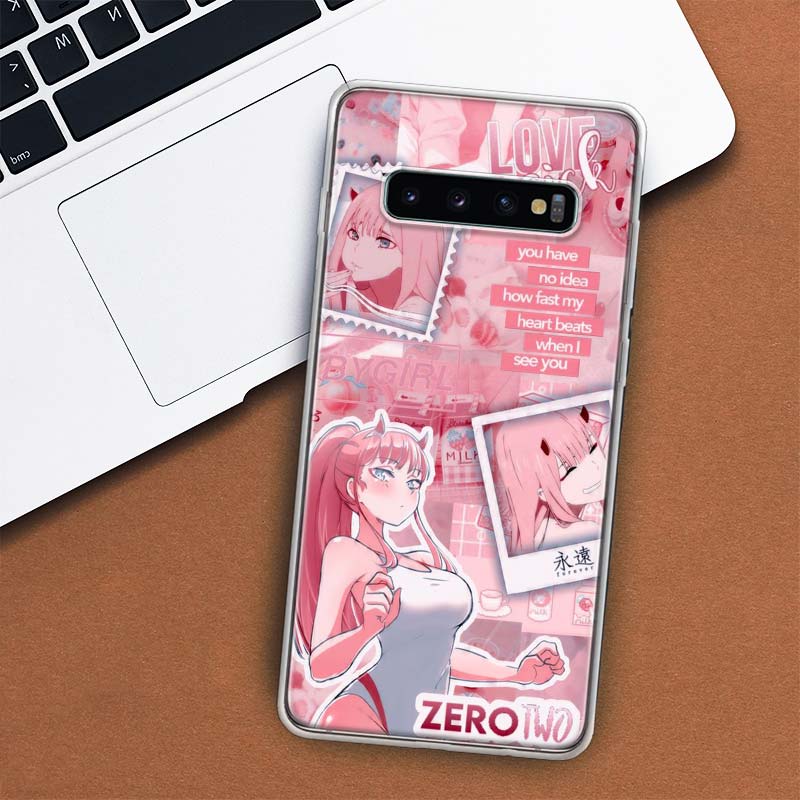Etui na telefon Zero Two Darling In The FranXX dla Samsunga Galaxy S10 Plus S20 FE S21 S22 Ultra S10E S9 S8 + S6 S7 Edge Lite Shell Co