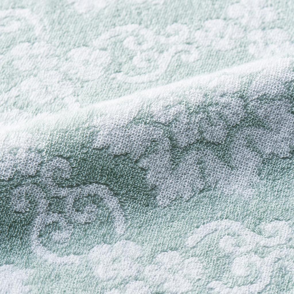 Nishikawa Imabari Face Soft and Made in TT24103003 Towel, 34x80cm, Washable, 100% Cotton, Fluffy, Japan, Green,