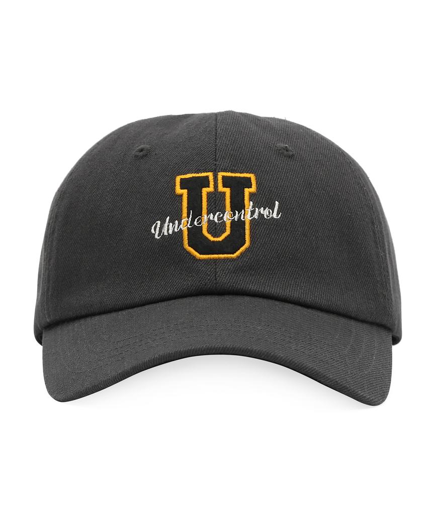 Eondeokeonteulol All-Season Washed Cotton Vintage Soft Top Logo Ball Cap Unisex Baseball Cap Sports Crew / Washed B B / Charcoal