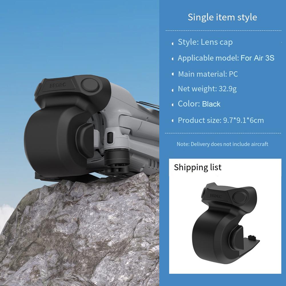For DJI AIR 3S Drone Gimbal Lens Protection Cover Dustproof Lens Protection Cover Cap Protective Gimbal Cover Drone Accessories