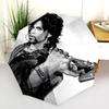 Purple Rain Folding Umbrella Durable Umbrella Umbrella Three Folds Printing