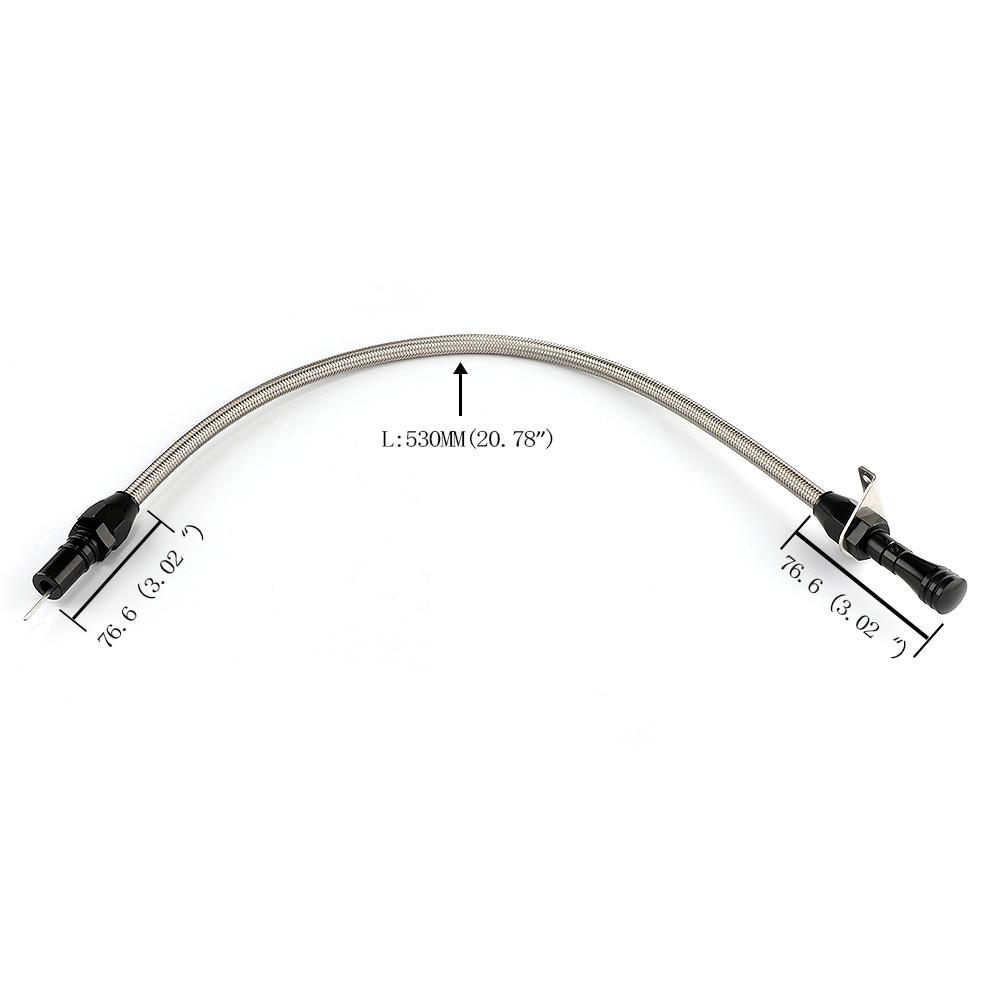 530 Mm Flexible Stainless Transmission Dipstick For GM Chevy TH-400 TH-350 Turbo SBC BBC 350 400