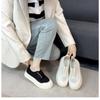 Breathable mesh shoes, round toe platform shoes, sneakers, versatile casual shoes, women's shoes