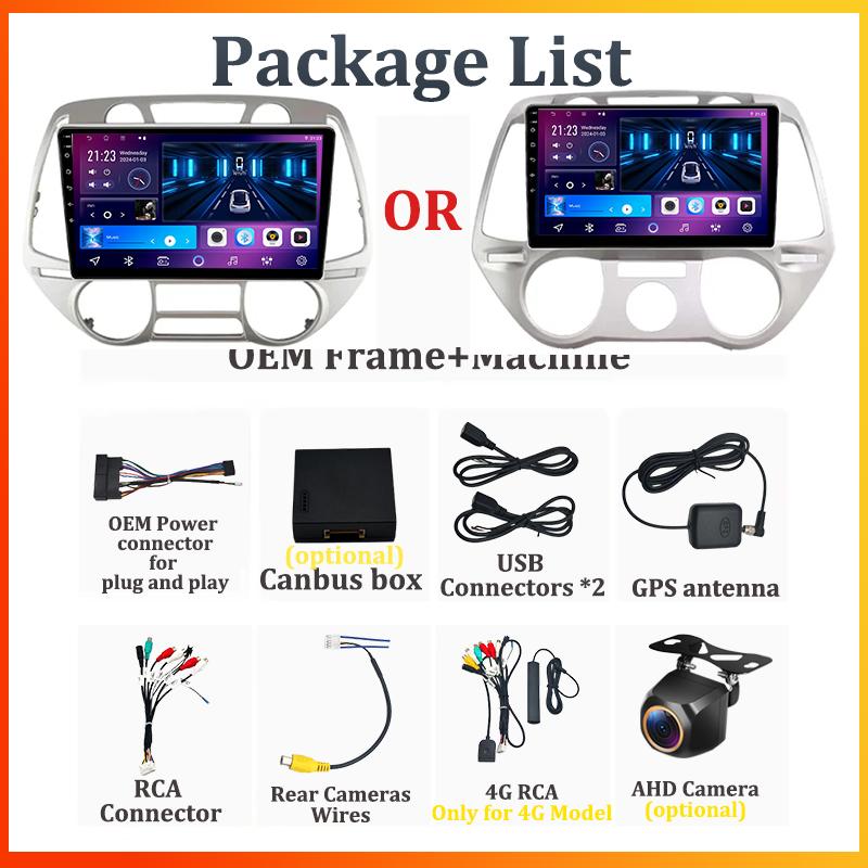 For Hyundai I20 I20 2008 - 2012 Car Radio Player Car Carplay Screen Autoradio Mirror Link Car Intelligent Systems Touch Screen