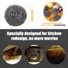 40Pcs Stainless Steel Scrubber Magic Steel Wire Ball Multipurpose Utensil Scrubber Portable Dish Scrubbers Kitchen Cleaner Tools