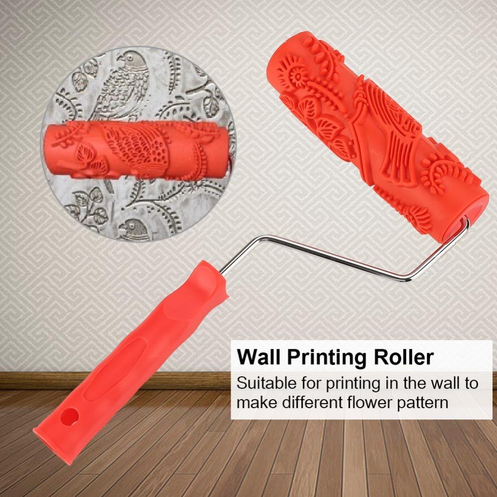 

Rubber Wall Printing Roller 7 Inch Texture Roller Decorative Rubber Roller DIY Art