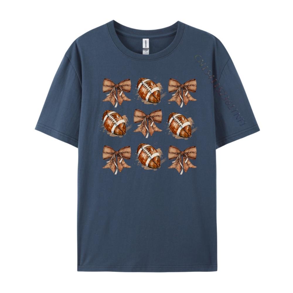 Coquette Bow American Football Player Touchdown Season Oversized T Shirt Men Woman Oversized T Shirt Men Mothers Day